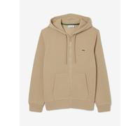 Lacoste Colourblock Full Zip Hoodie Beige - M