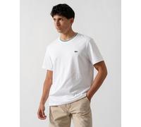 Men's Lacoste Contrast Collar Mens T - Shirt - White - Size: 38/Regular