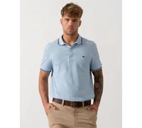 Lacoste Contrast Collar Pique Mens Regular Fit Polo Shirt - Chambray - Chambray - XL