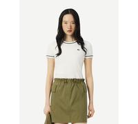 Lacoste Contrast Trim Short Sleeve T-Shirt White Women - 46