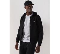 Lacoste Core Fleece Zip Through Hoodie, Black, Size Xl, Men Black