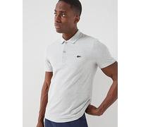 Lacoste Cotton Blend Ottoman Polo Short, Grey, Size 2Xl, Men Grey