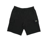 Lacoste Cotton Fleece Cargo Shorts Black