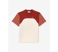 Lacoste Cotton Jersey T-shirt Colour-Block short sleeve red white - S