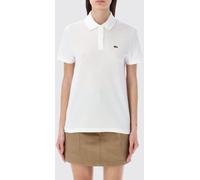 LACOSTE Polo Shirt Woman color White - Size: 36 - female
