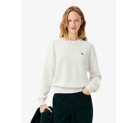 Lacoste Cotton Rich Jumper with Wool White