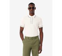Lacoste Cotton Rich Pique Tipped Polo Shirt White