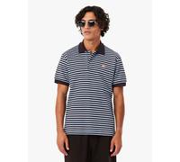 Lacoste Cotton Rich Striped Polo Shirt Blue Mix