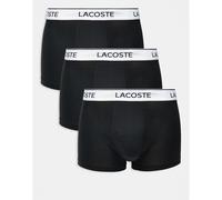 Lacoste Cotton Stretch Trunk 3 Pack Black
