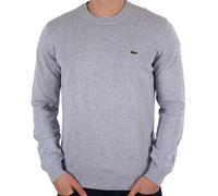 Lacoste Crew Neck Jumper Silver Grey - Organic cotton jersey