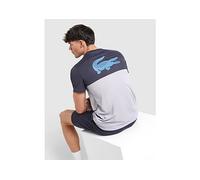 Lacoste Croc Colour Block Tape T-Shirt - Grey - Mens M