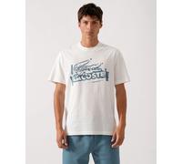 Lacoste Croc Logo Mens T-Shirt - Flour/Limestone CPI