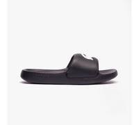 Women's Lacoste Croco 1.0 Synthetic Slides Size 6 UK Black & White