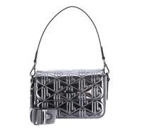 LACOSTE cross body bag Flap Crossover Bag Shiny Dark Silver