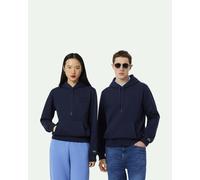 Lacoste Embossed Branding Hoodie Navy Blue - M