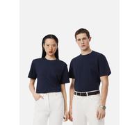 Lacoste Embossed Branding Short Sleeve T-Shirt Navy Blue - XXL