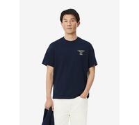 Lacoste Embroidered Accent short sleeve T-shirt navy blue yellow dark green - M