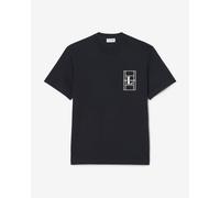 Lacoste Embroidered Heavy Jersey Short Sleeve T-Shirt Black White - L