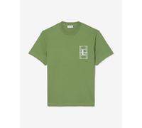 Lacoste Embroidered Heavy Jersey Short Sleeve T-Shirt Green White - S