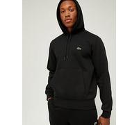 Lacoste Fleece Jersey Overhead Hoodie - Black, Black, Size 4Xl, Men Black