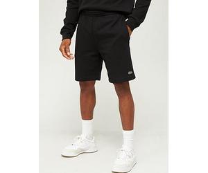 Lacoste Fleece Jersey Shorts, Black, Size S, Men Black