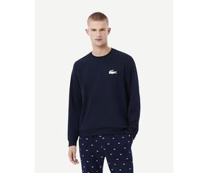 Lacoste Fleece Lounge Sweatshirt Navy Blue - XS