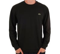 Lacoste Long Sleeved Cotton T-shirt- Black, Black, Size Xl, Men Black