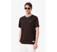 Lacoste French Made Stripe Neck T-Shirt - 7 (46" Chest)