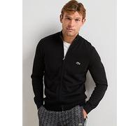 Lacoste Mens Cotton Zip Through Sweatshirt - Colour: 031 Black - Size: 6/XL