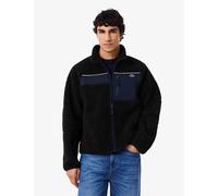Lacoste Funnel Neck Zip Up Fleece Black Mix