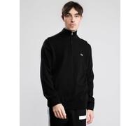 Men's Lacoste Men's Black Cotton Half Zip Knit - Size: Regular/42