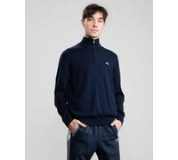 Lacoste Half Zip Logo Mens Sweatshirt - Navy Blue 166