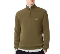 Lacoste Half Zip Logo Mens Sweatshirt - Olive E9F - Olive E9F - L