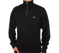 Lacoste Mens Zippered Stand-Up Collar Cotton Sweatshirt - Black 031