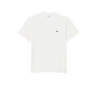 Lacoste Heavy Cotton And Linen Piqué T-Shirt CASUAL White Variant 1