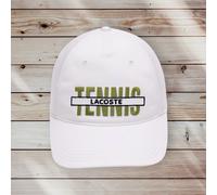 Lacoste Heritage Tennis Logo Embroidered Cotton Gabardine Cap Hat Size M RK0809