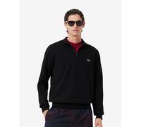 Lacoste High Neck Half Zip Sweatshirt Pure Black - XS