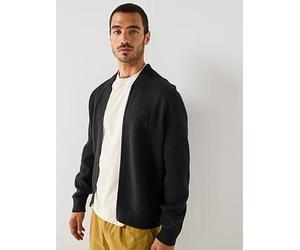Lacoste Interlock Heavyweight Knitted Bomber, Black, Size Xl, Men Black