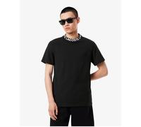 Lacoste Jacquard Branded Piqué T-shirt short sleeve pure black - M