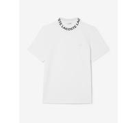 Lacoste Jacquard Branded Piqué T-shirt short sleeve pure white - L