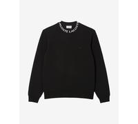 Lacoste Jacquard Branded Sweatshirt pure black white - L