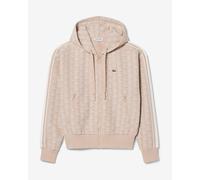 Lacoste Jacquard Monogram Full Zip Hoodie Beige Women - 34