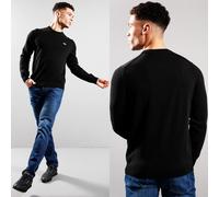 Lacoste Jumper Men's Black Crew Neck Cotton Slim Long Sleeve Small XXLarge