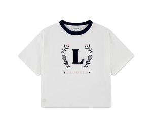 Lacoste Kids 447620 Short Sleeve T-shirt White 12 Years Girl