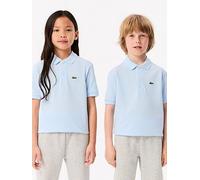 Lacoste Kids Core Essentials Short Sleeve Polo Shirt - Light Blue, Light Blue, Size 10 Years Light Blue