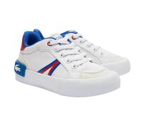 Lacoste Kids L004 Trainers - White/Red - 4.5 UK Child - White/Red - 100% Mixed