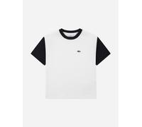Lacoste Kids Lacoste Boys Colourblock Relaxed T-Shirt in Ivory - Ivory - 12 Yrs