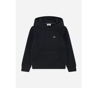 Lacoste Kids Lacoste Boys Core Fleece Pullover Hoodie in Black - Black - 12 Yrs