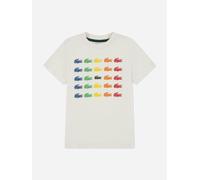 Lacoste Kids Lacoste Boys Tiny Icon T-Shirt in Ivory - Ivory - XS 8 Yrs