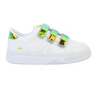 Lacoste Kids Unisex L001 123 2 SUI White Trainers - Size UK 2
